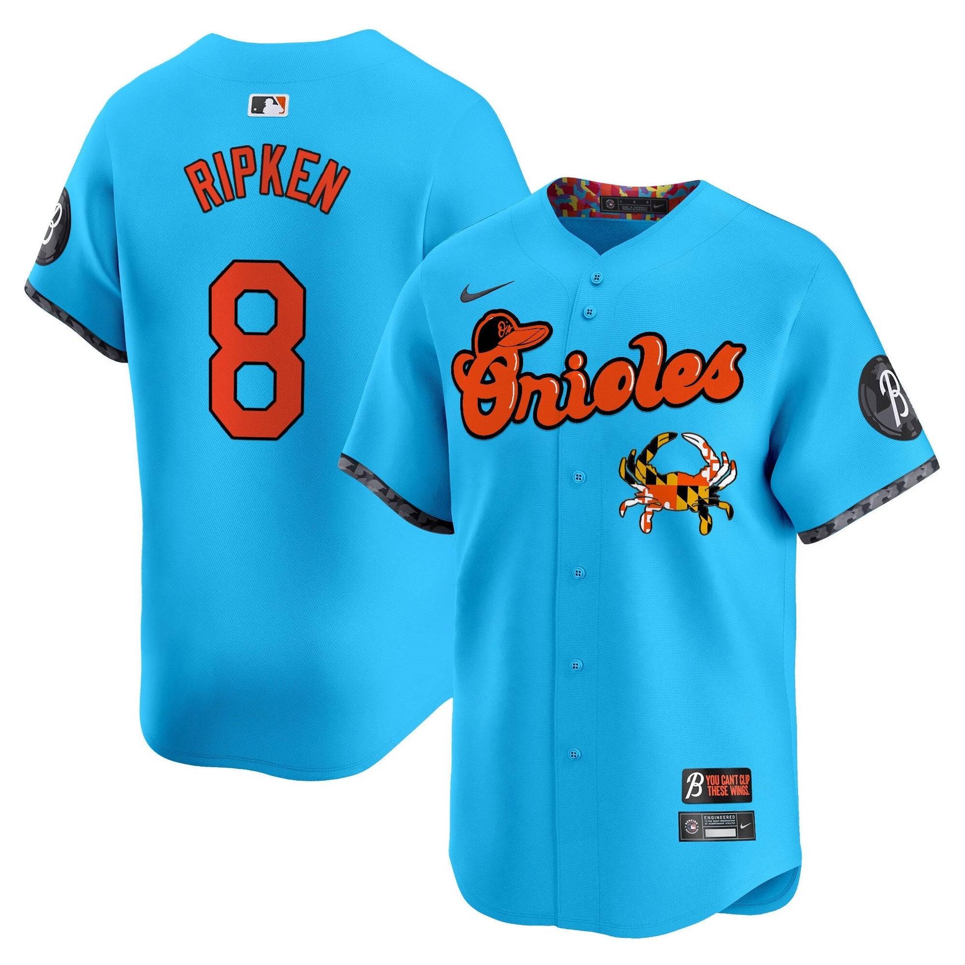 Men's Baltimore Orioles Maryland Blue Crab Vapor Premier Limited Jersey - All Stitched
