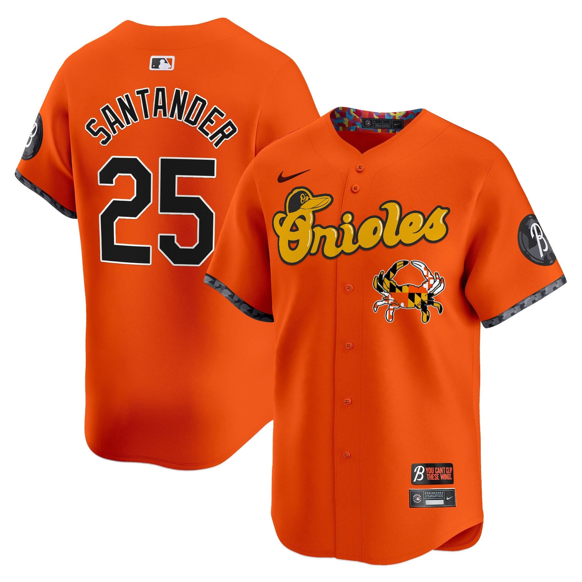 Men's Baltimore Orioles Maryland Blue Crab Vapor Premier Limited Jersey - All Stitched