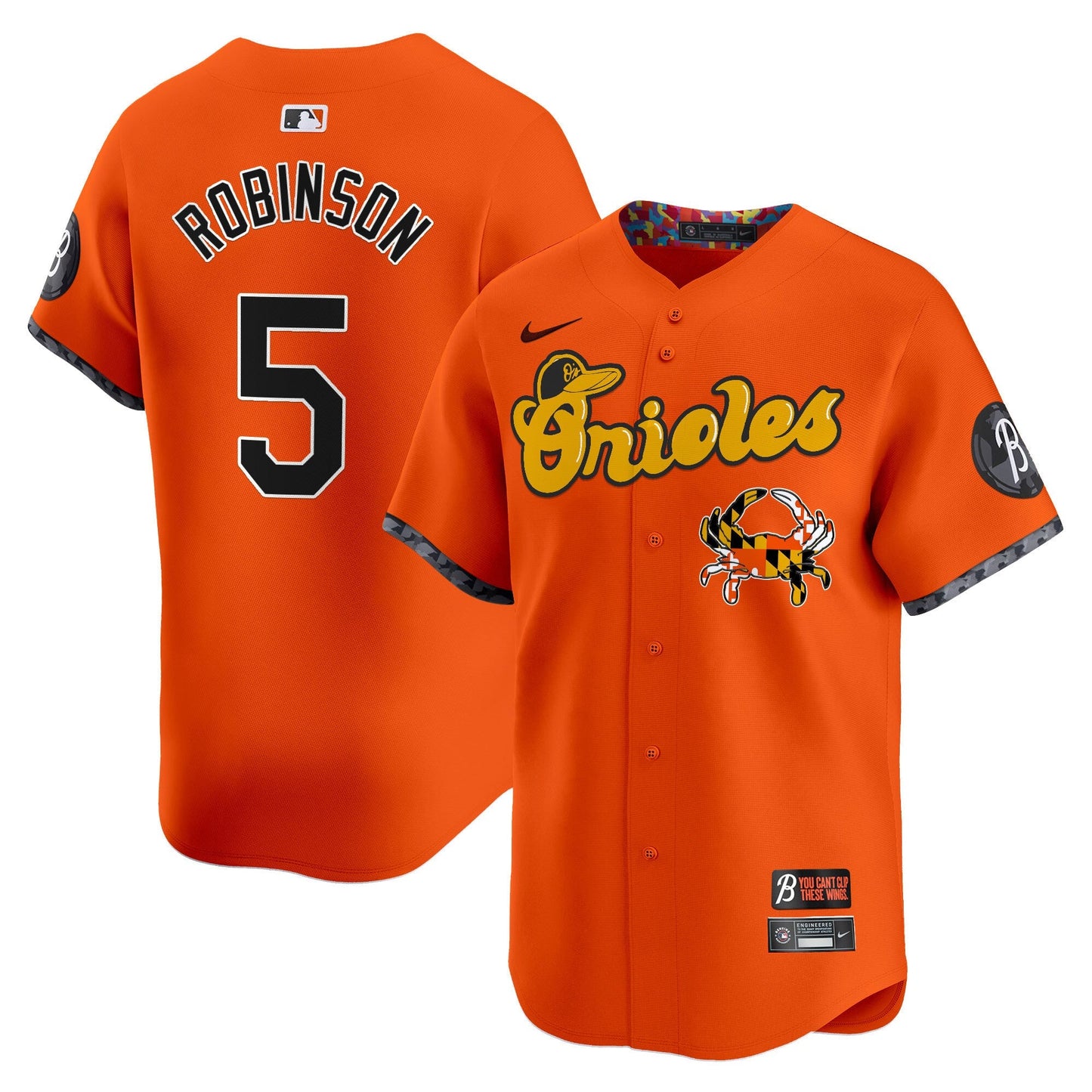 Men's Baltimore Orioles Maryland Blue Crab Vapor Premier Limited Jersey - All Stitched