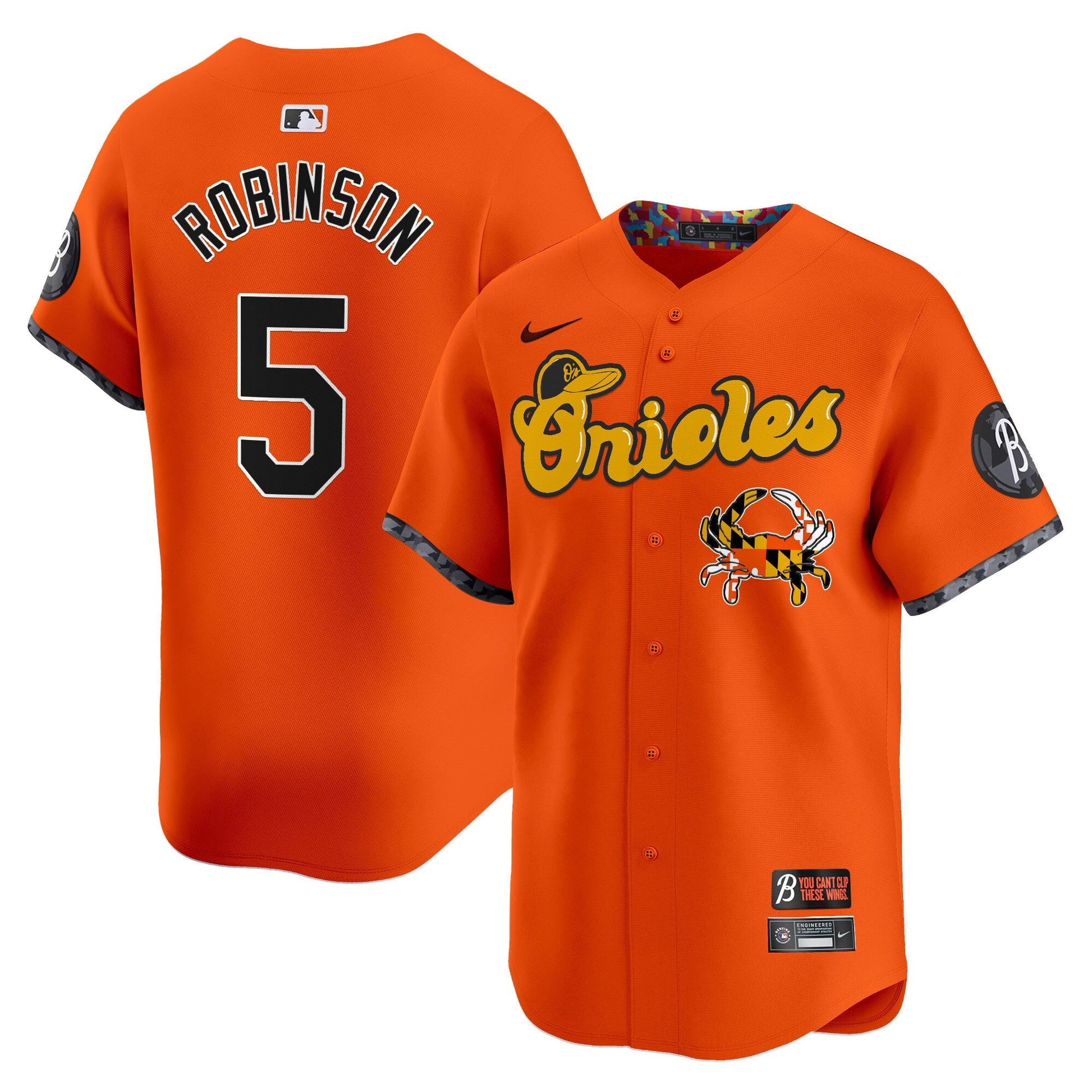 Men's Baltimore Orioles Maryland Blue Crab Vapor Premier Limited Jersey - All Stitched
