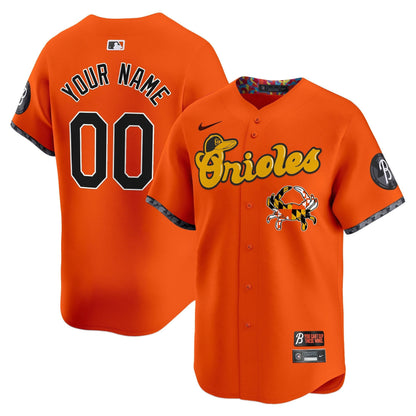 Baltimore Orioles Maryland Blue Crab Vapor Premier Limited Custom Jersey - All Stitched