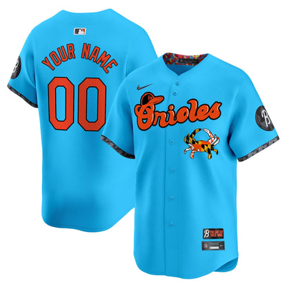 Baltimore Orioles Maryland Blue Crab Vapor Premier Limited Custom Jersey - All Stitched