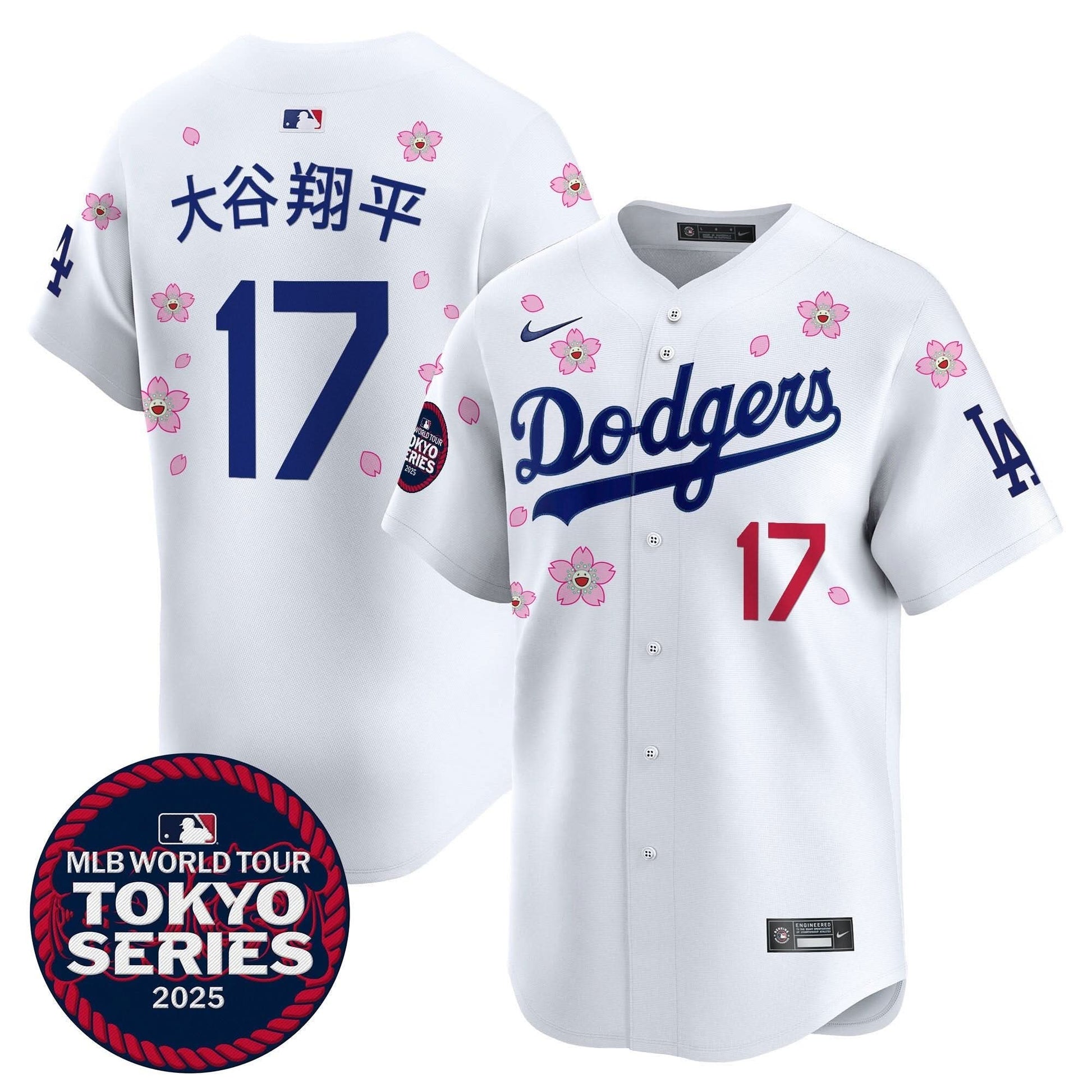 Men's Dodgers Tokyo Series 2025 Vapor Premier Limited Jersey V2 - Stitched