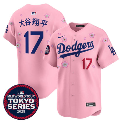 Men's Dodgers Tokyo Series 2025 Vapor Premier Limited Jersey V2 - Stitched