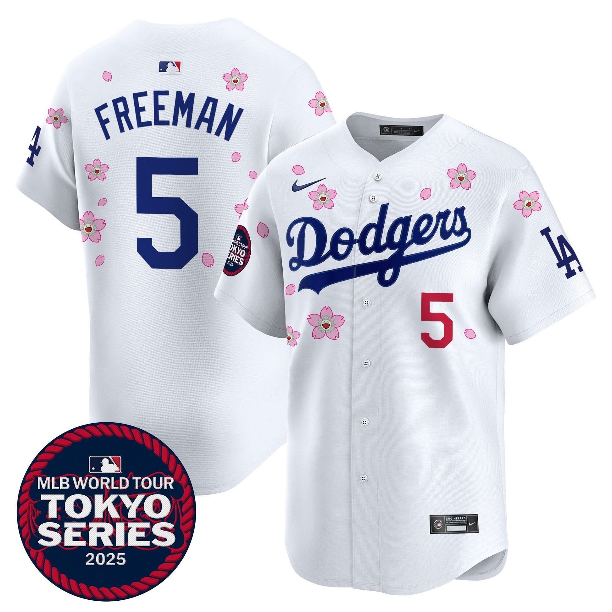 Men's Dodgers Tokyo Series 2025 Vapor Premier Limited Jersey V2 - Stitched