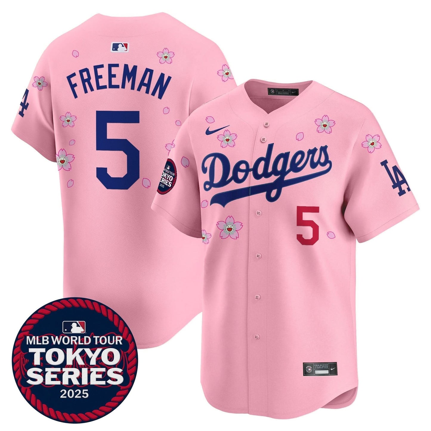 Men's Dodgers Tokyo Series 2025 Vapor Premier Limited Jersey V2 - Stitched