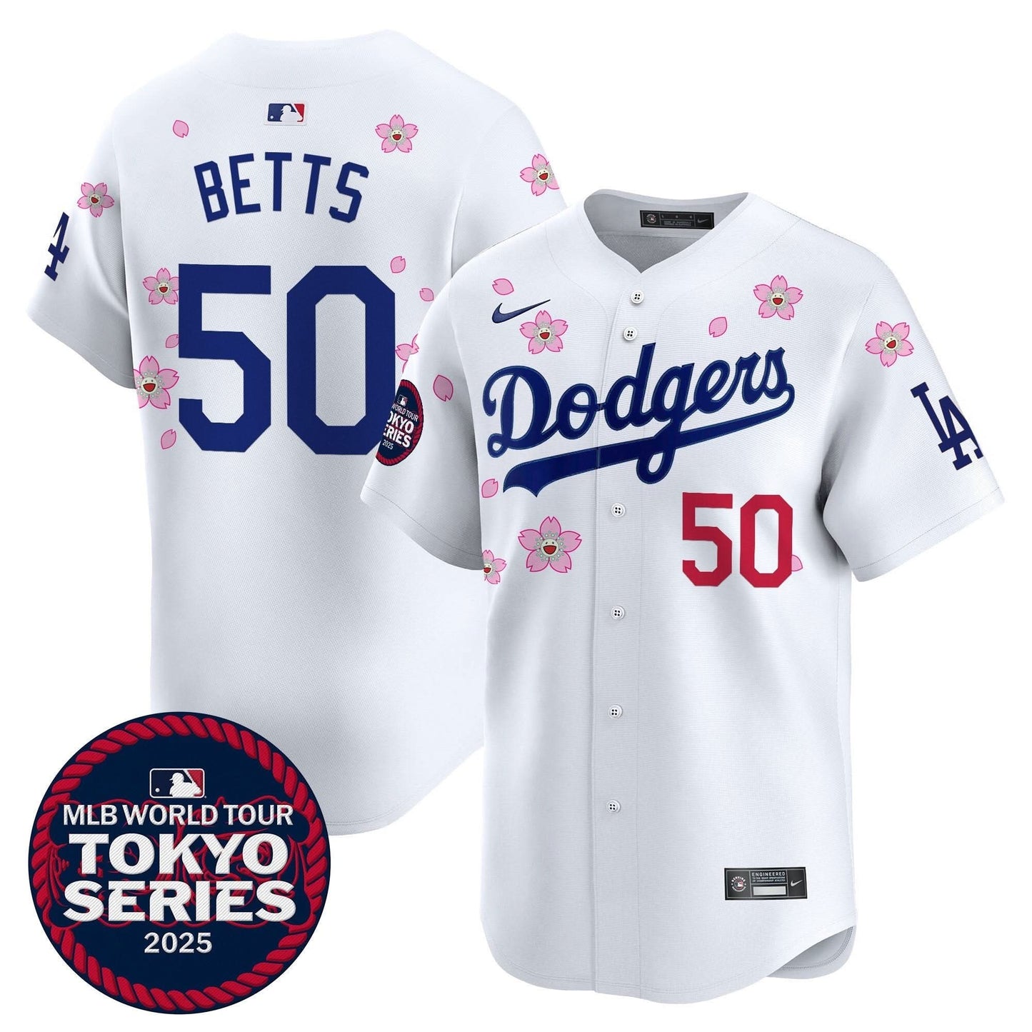 Men's Dodgers Tokyo Series 2025 Vapor Premier Limited Jersey V2 - Stitched
