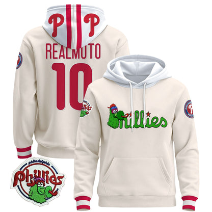 Men's Philadelphia Phillies Phanatic Patch Pullover Hoodie - All Stitched