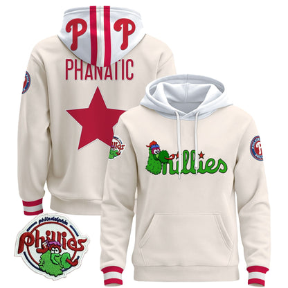 Men's Philadelphia Phillies Phanatic Patch Pullover Hoodie - All Stitched