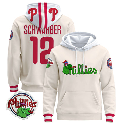 Men's Philadelphia Phillies Phanatic Patch Pullover Hoodie - All Stitched