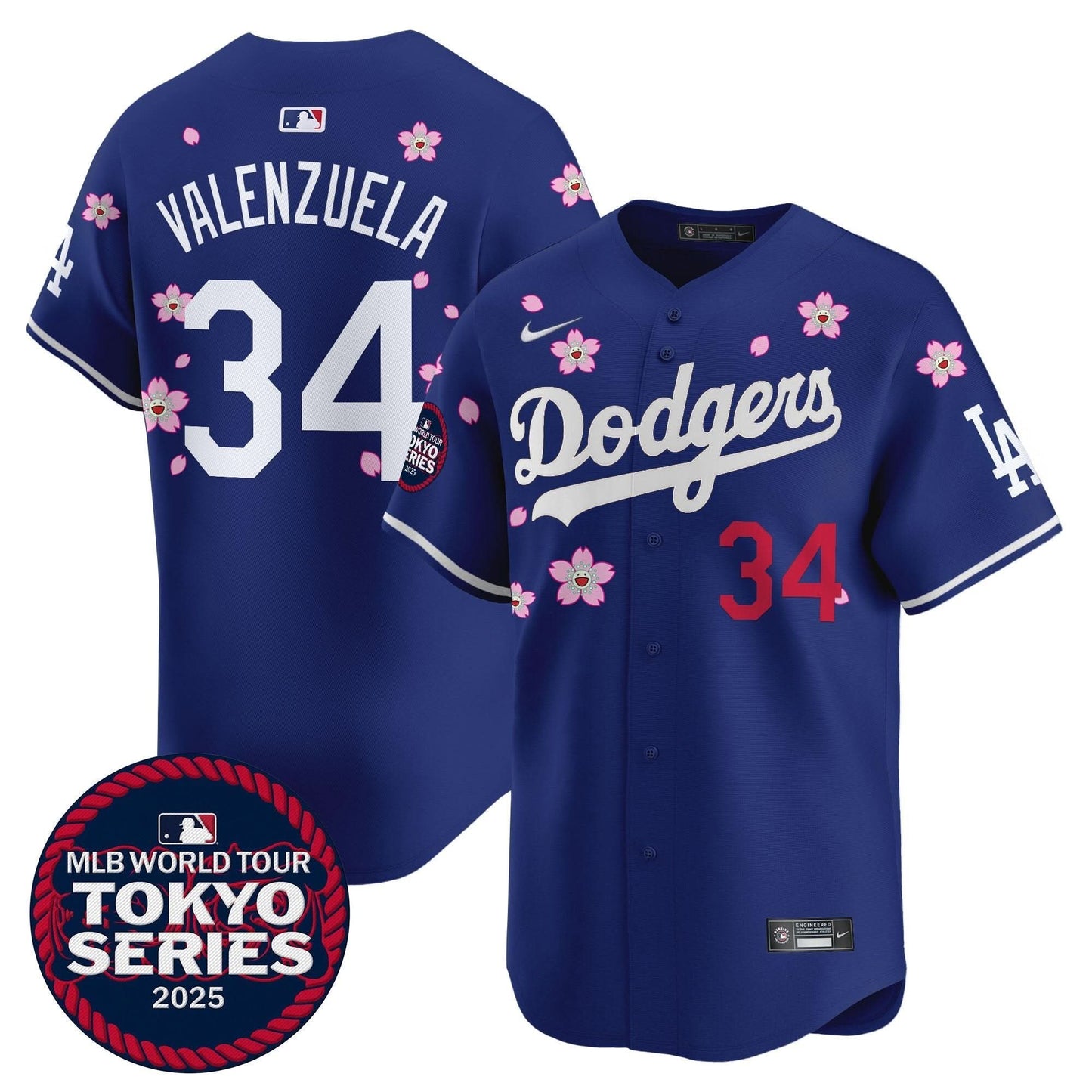 Men's Dodgers Tokyo Series 2025 Vapor Premier Limited Jersey V2 - Stitched