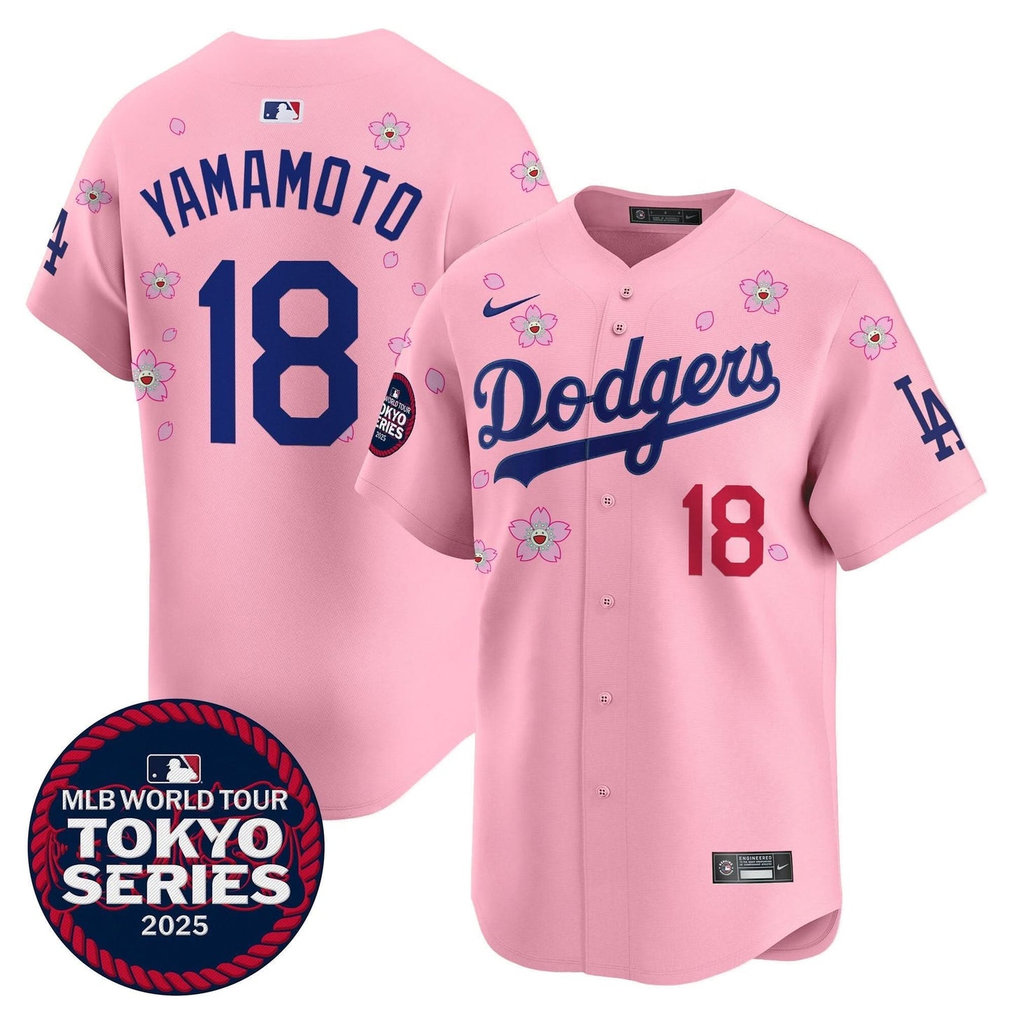 Men's Dodgers Tokyo Series 2025 Vapor Premier Limited Jersey V2 - Stitched