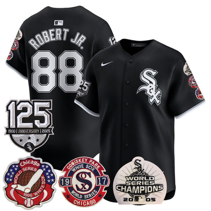 Men's Chicago White Sox 125th Anniversary - World Series Champions Jersey - All Stitched