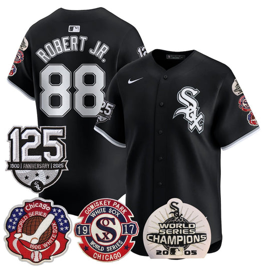 Men's Chicago White Sox 125th Anniversary - World Series Champions Jersey - All Stitched