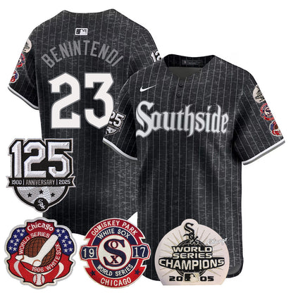 Men's Chicago White Sox 125th Anniversary - World Series Champions Jersey - All Stitched