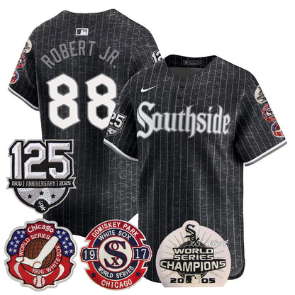 Men's Chicago White Sox 125th Anniversary - World Series Champions Jersey - All Stitched