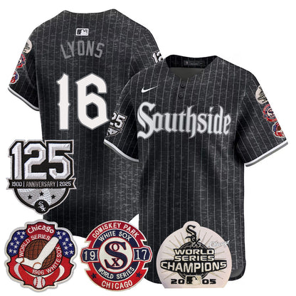 Men's Chicago White Sox 125th Anniversary - World Series Champions Jersey - All Stitched