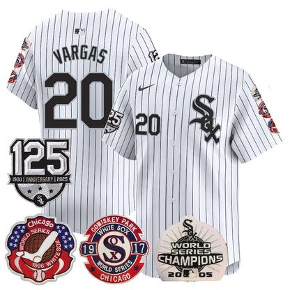 Men's Chicago White Sox 125th Anniversary - World Series Champions Jersey - All Stitched