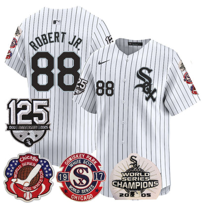 Men's Chicago White Sox 125th Anniversary - World Series Champions Jersey - All Stitched