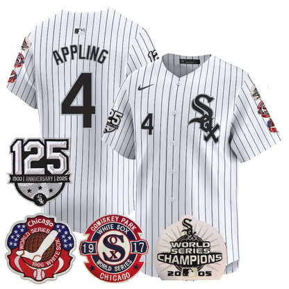 Men's Chicago White Sox 125th Anniversary - World Series Champions Jersey - All Stitched