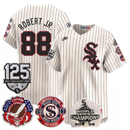 Men's Chicago White Sox 125th Anniversary - World Series Champions Jersey - All Stitched