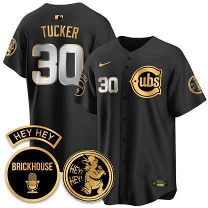 Men's Chicago Cubs Limited Jersey - Jack Brickhouse "Hey Hey" Patch - All Stitched
