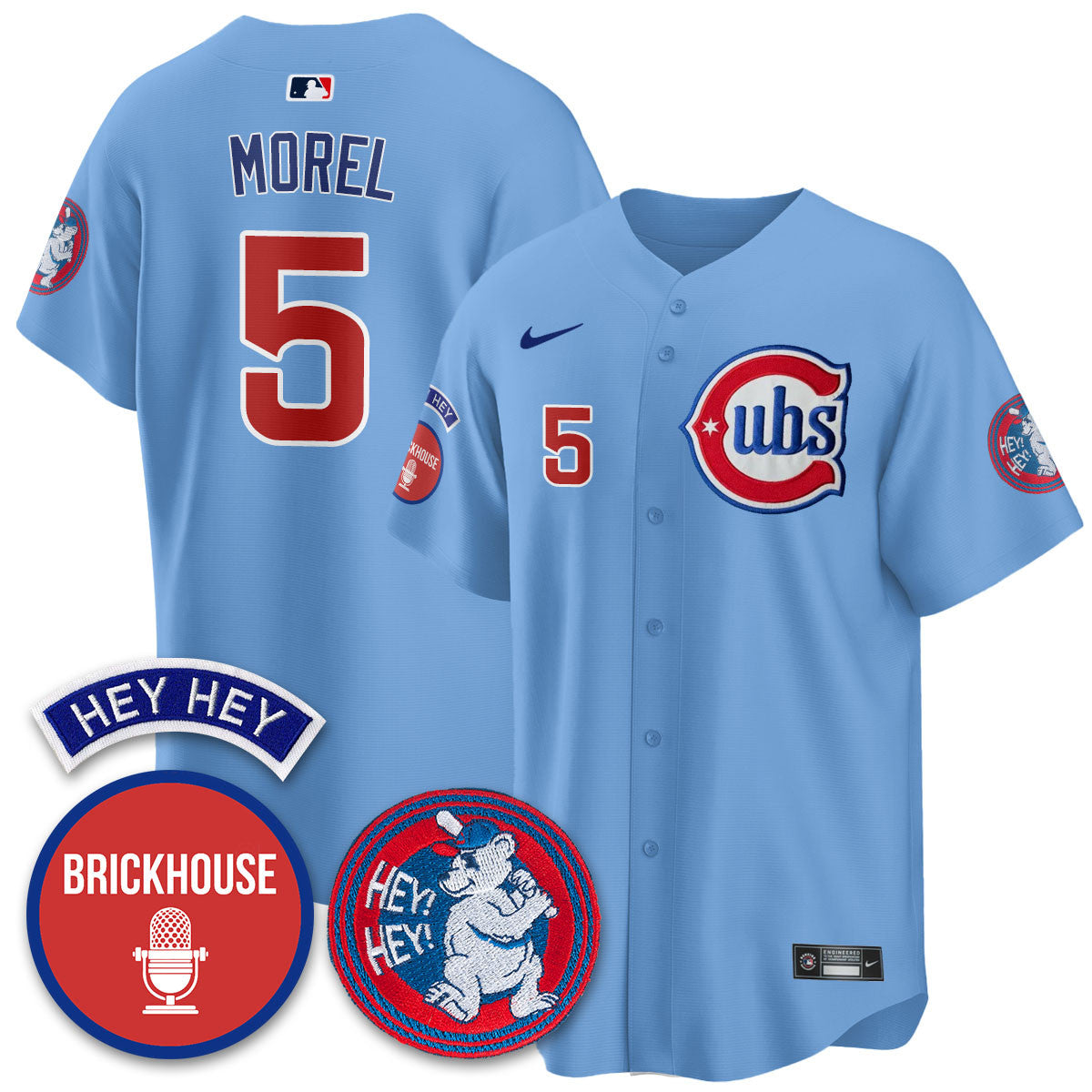 Men's Chicago Cubs Limited Jersey - Jack Brickhouse "Hey Hey" Patch - All Stitched
