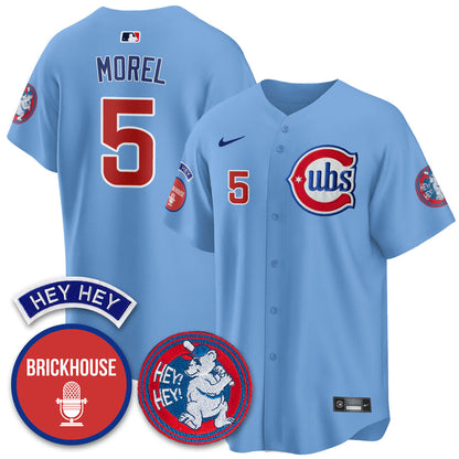 Men's Chicago Cubs Limited Jersey - Jack Brickhouse "Hey Hey" Patch - All Stitched
