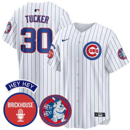 Men's Chicago Cubs Limited Jersey - Jack Brickhouse "Hey Hey" Patch - All Stitched