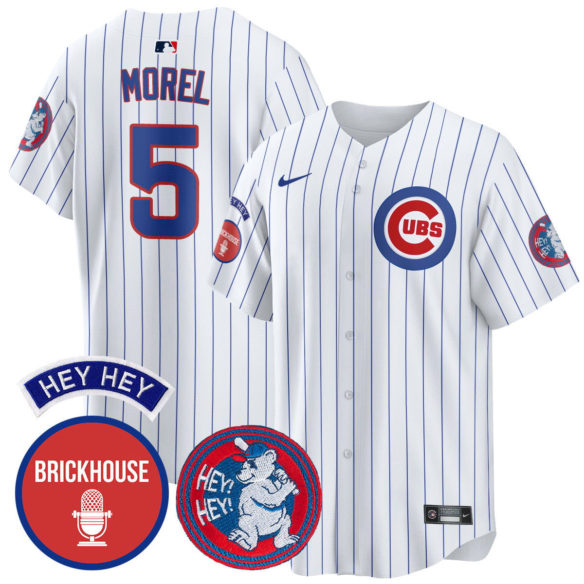 Men's Chicago Cubs Limited Jersey - Jack Brickhouse "Hey Hey" Patch - All Stitched