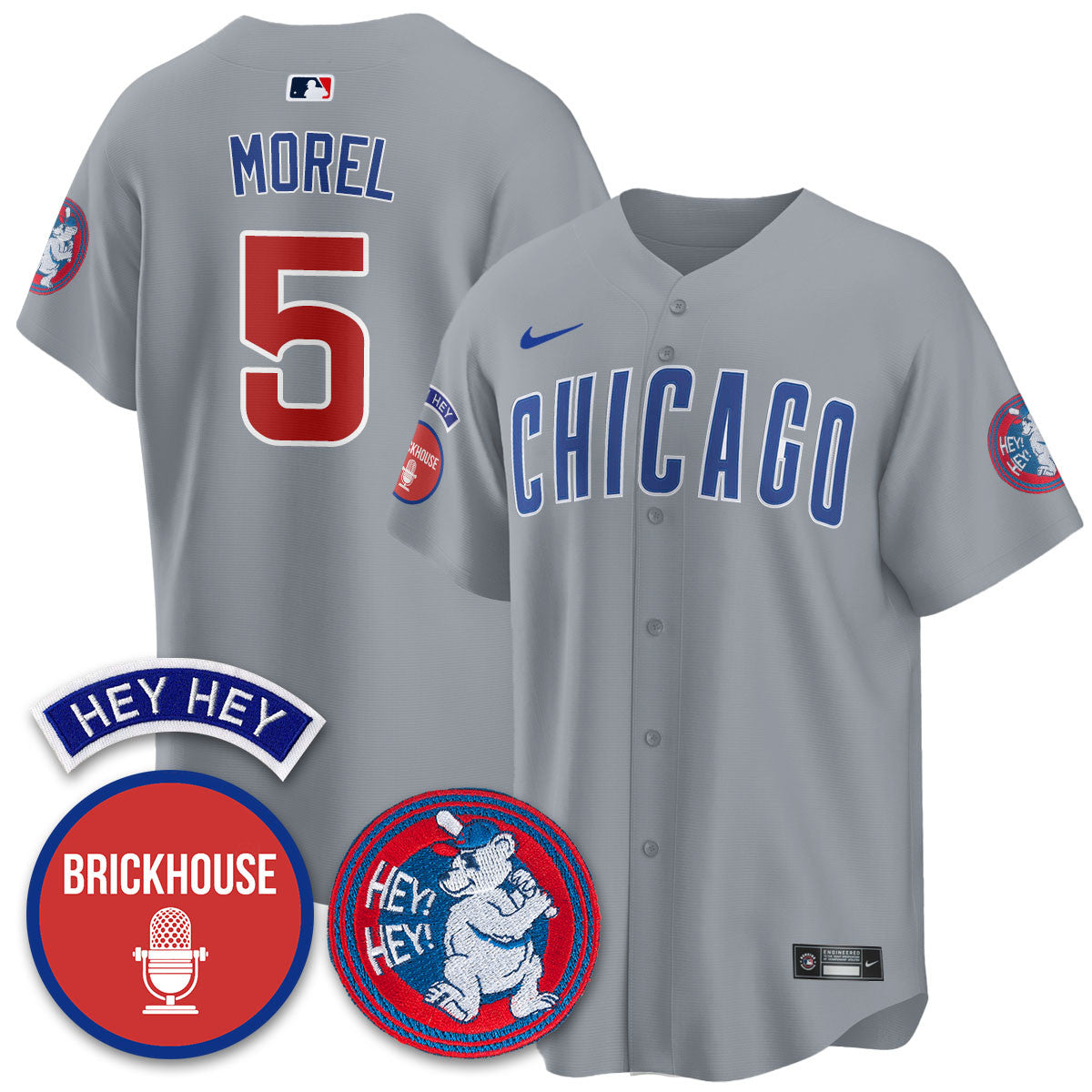 Men's Chicago Cubs Limited Jersey - Jack Brickhouse "Hey Hey" Patch - All Stitched