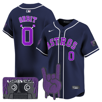 Houston Astros DJ Screw Patch Vapor Premier Limited Jersey - All Stitched