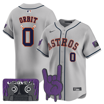 Houston Astros DJ Screw Patch Vapor Premier Limited Jersey - All Stitched