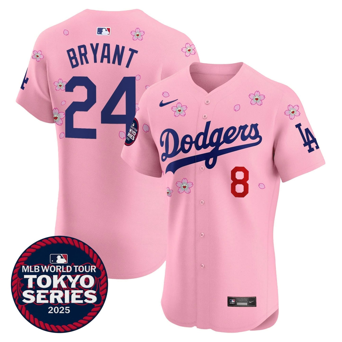 Men's Dodgers Tokyo Series 2025 Vapor Premier Elite Jersey - Stitched