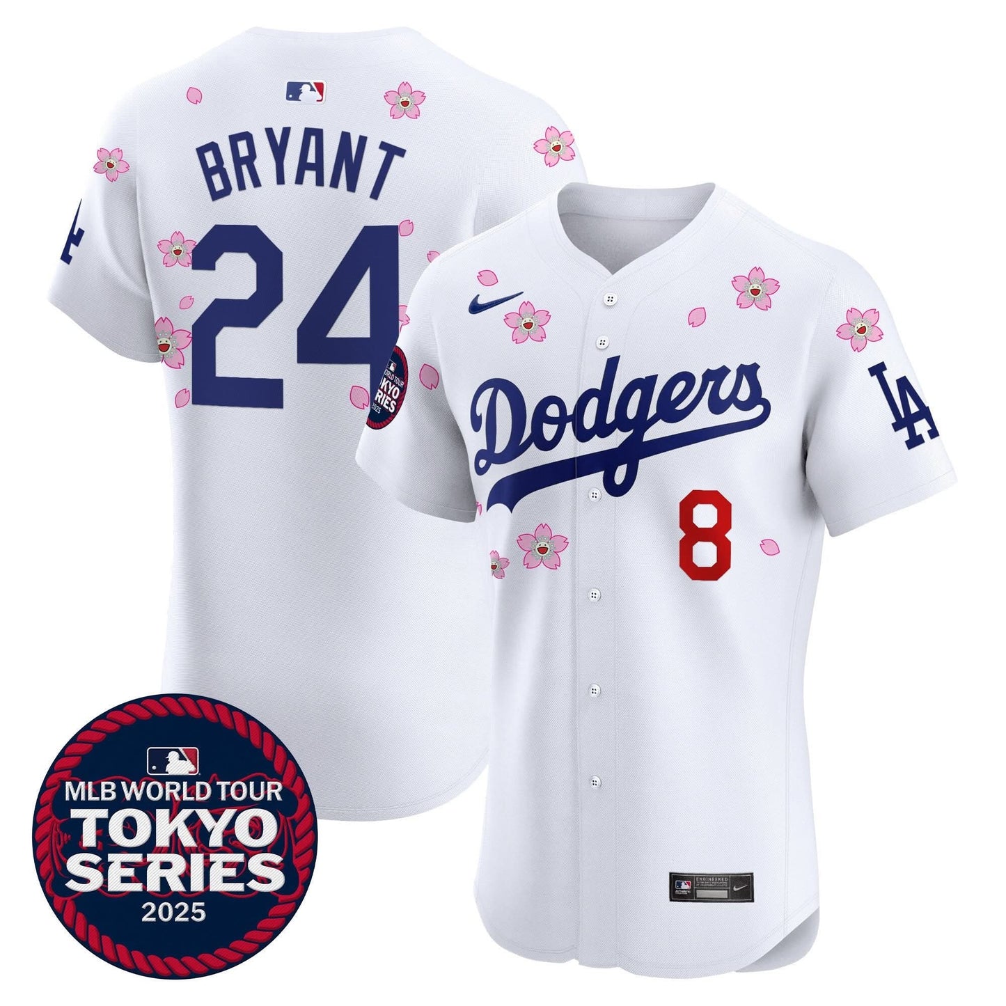 Men's Dodgers Tokyo Series 2025 Vapor Premier Elite Jersey - Stitched