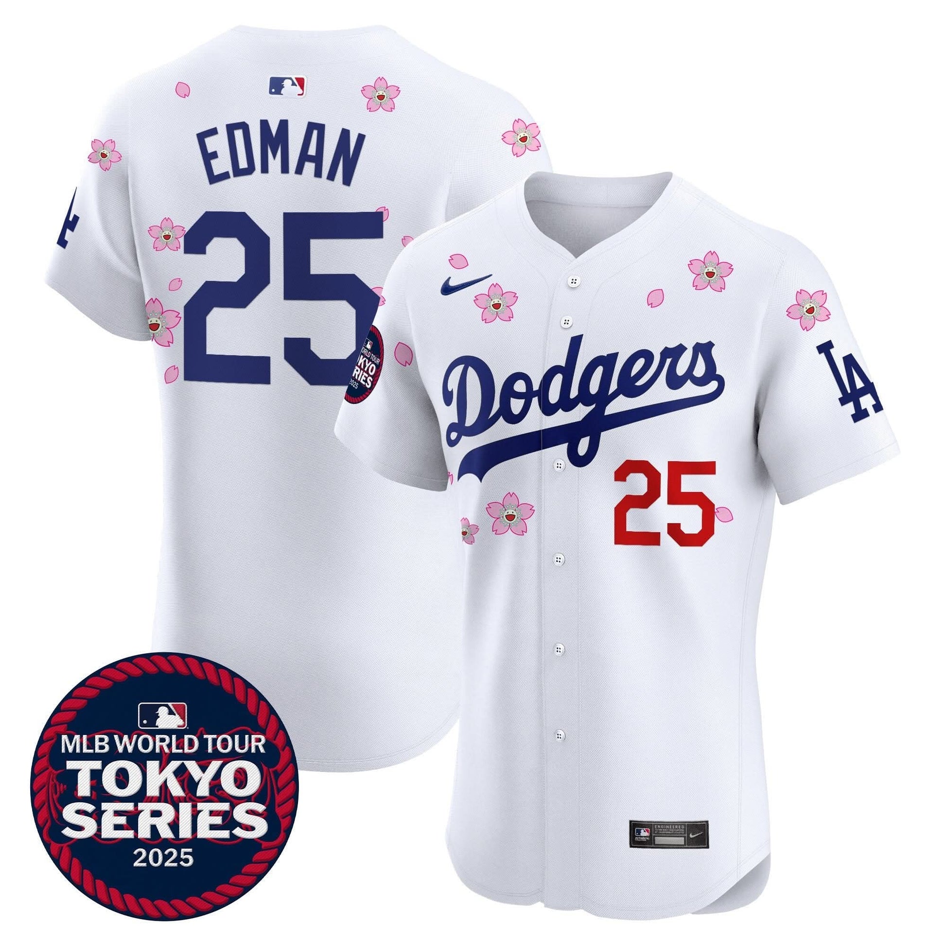 Men's Dodgers Tokyo Series 2025 Vapor Premier Elite Jersey - Stitched