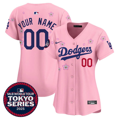 Dodgers Tokyo Series 2025 Vapor Premier Elite Custom Jersey - Stitched