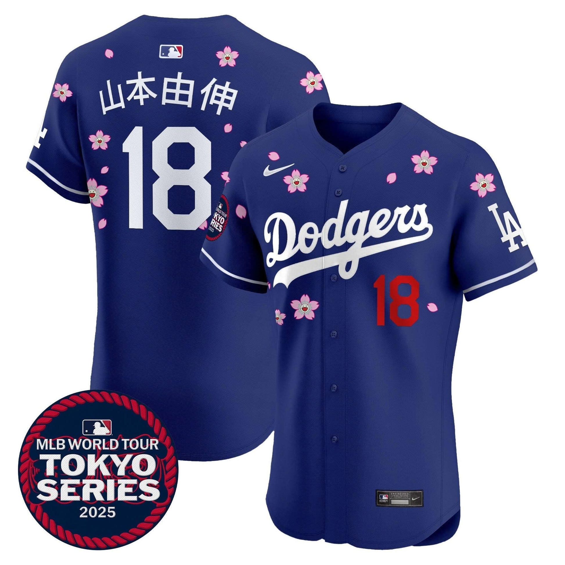 Men's Dodgers Tokyo Series 2025 Vapor Premier Elite Jersey - Stitched