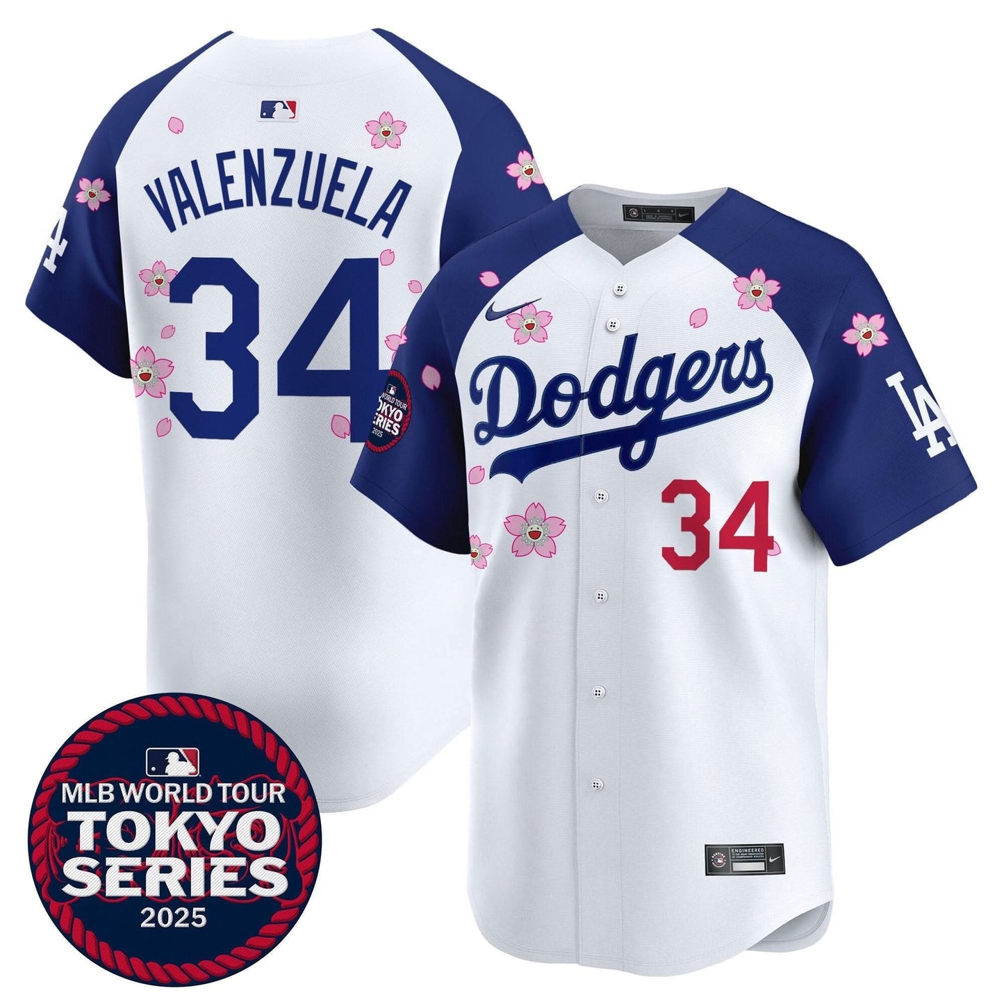 Men's Dodgers Tokyo Series 2025 Vapor Premier Limited Jersey V2 - Stitched