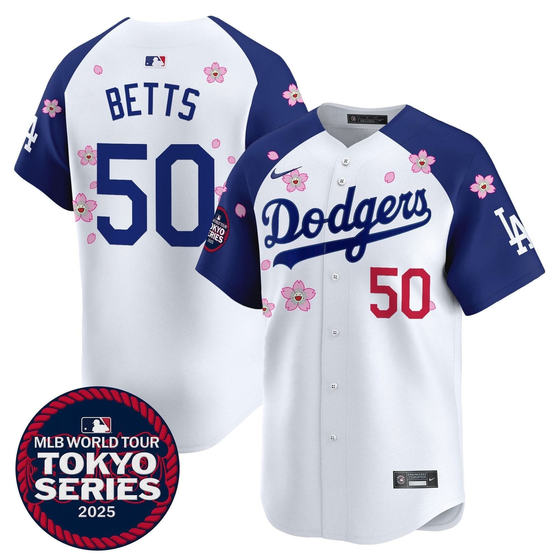 Men's Dodgers Tokyo Series 2025 Vapor Premier Limited Jersey V2 - Stitched