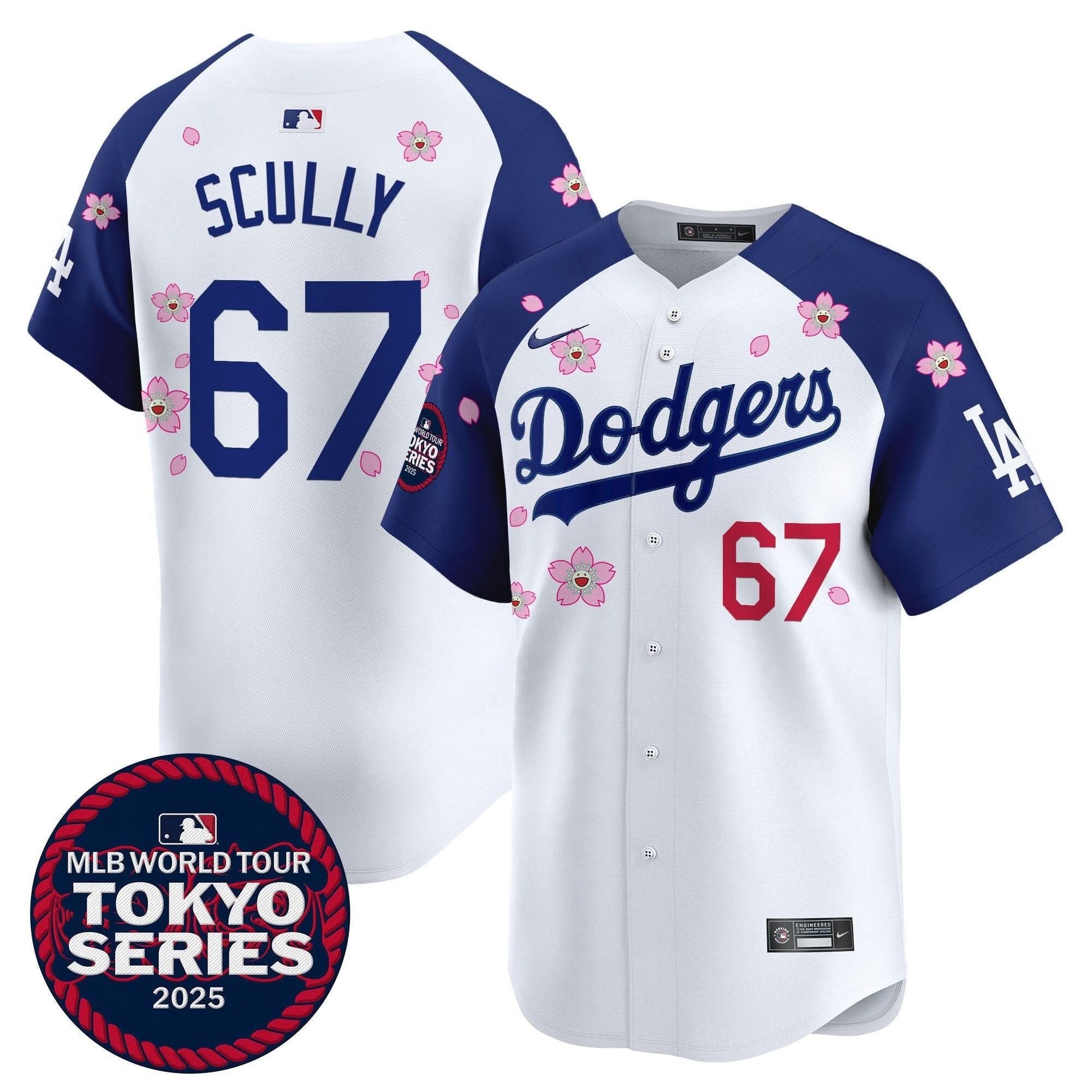 Men's Dodgers Tokyo Series 2025 Vapor Premier Limited Jersey V2 - Stitched
