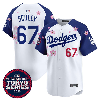 Men's Dodgers Tokyo Series 2025 Vapor Premier Limited Jersey V2 - Stitched