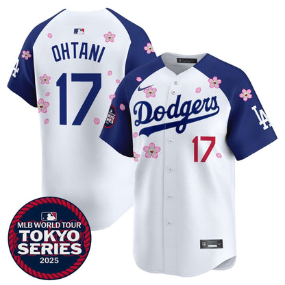 Men's Dodgers Tokyo Series 2025 Vapor Premier Limited Jersey V2 - Stitched