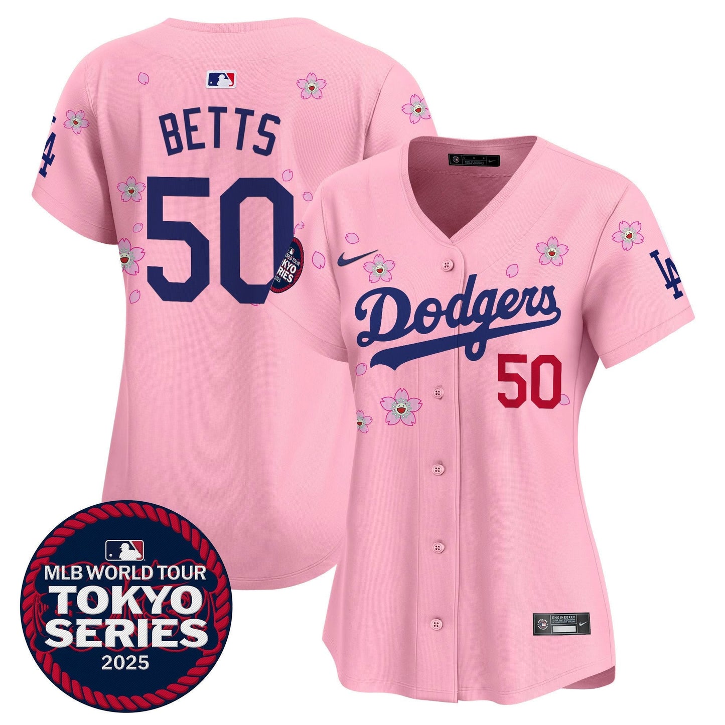 Women's Dodgers Tokyo Series 2025 Vapor Premier Limited Jersey V2 - Stitched