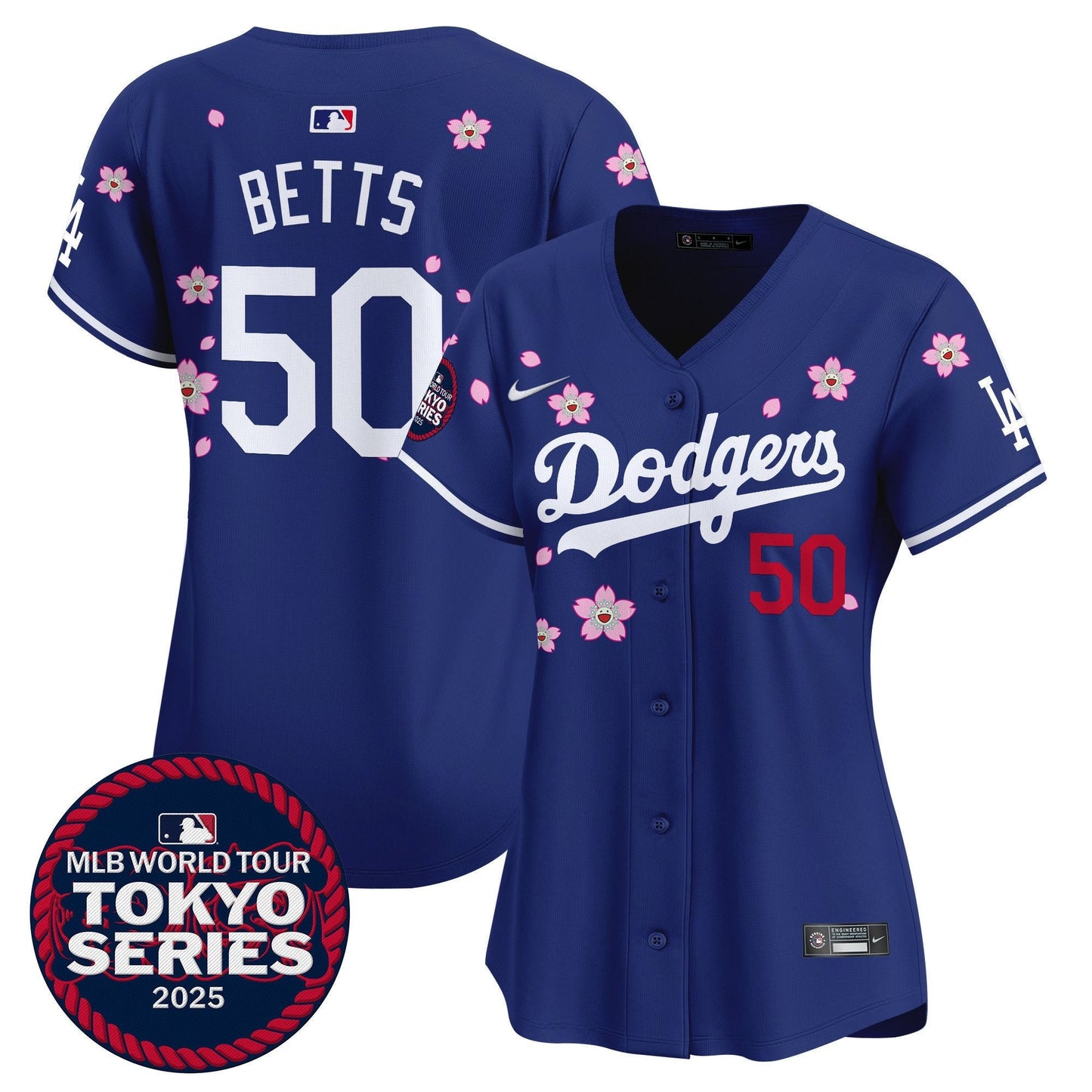 Women's Dodgers Tokyo Series 2025 Vapor Premier Limited Jersey V2 - Stitched