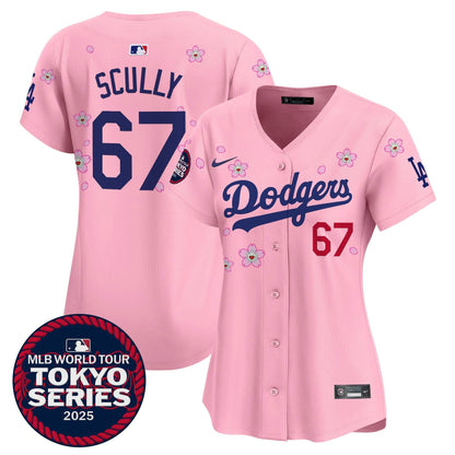 Women's Dodgers Tokyo Series 2025 Vapor Premier Limited Jersey V2 - Stitched