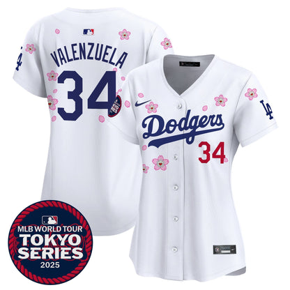 Women's Dodgers Tokyo Series 2025 Vapor Premier Limited Jersey V2 - Stitched