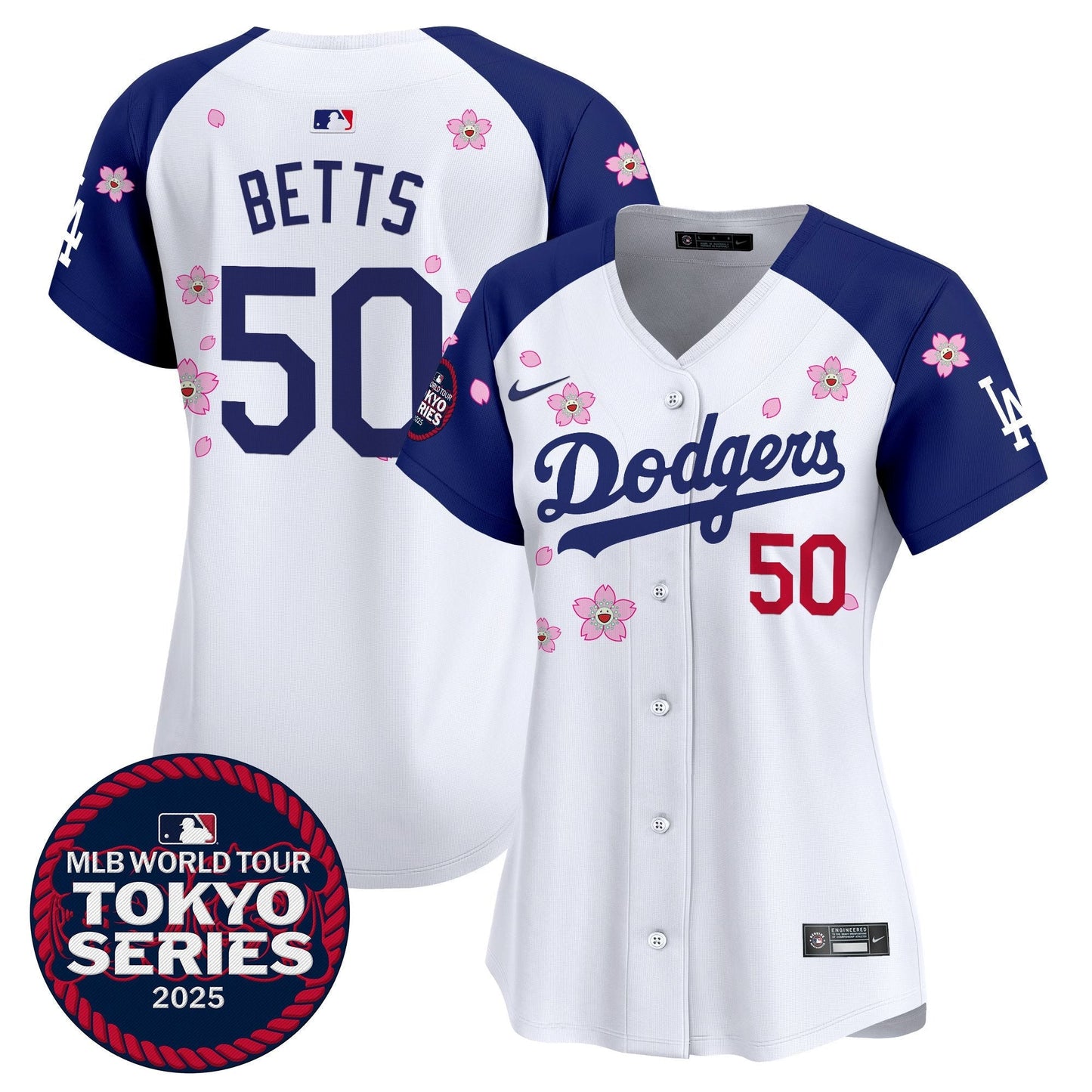 Women's Dodgers Tokyo Series 2025 Vapor Premier Limited Jersey V2 - Stitched