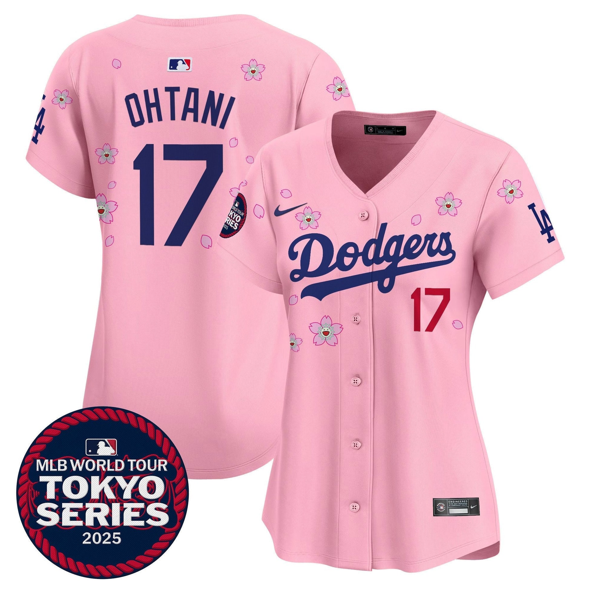 Women's Dodgers Tokyo Series 2025 Vapor Premier Limited Jersey V2 - Stitched