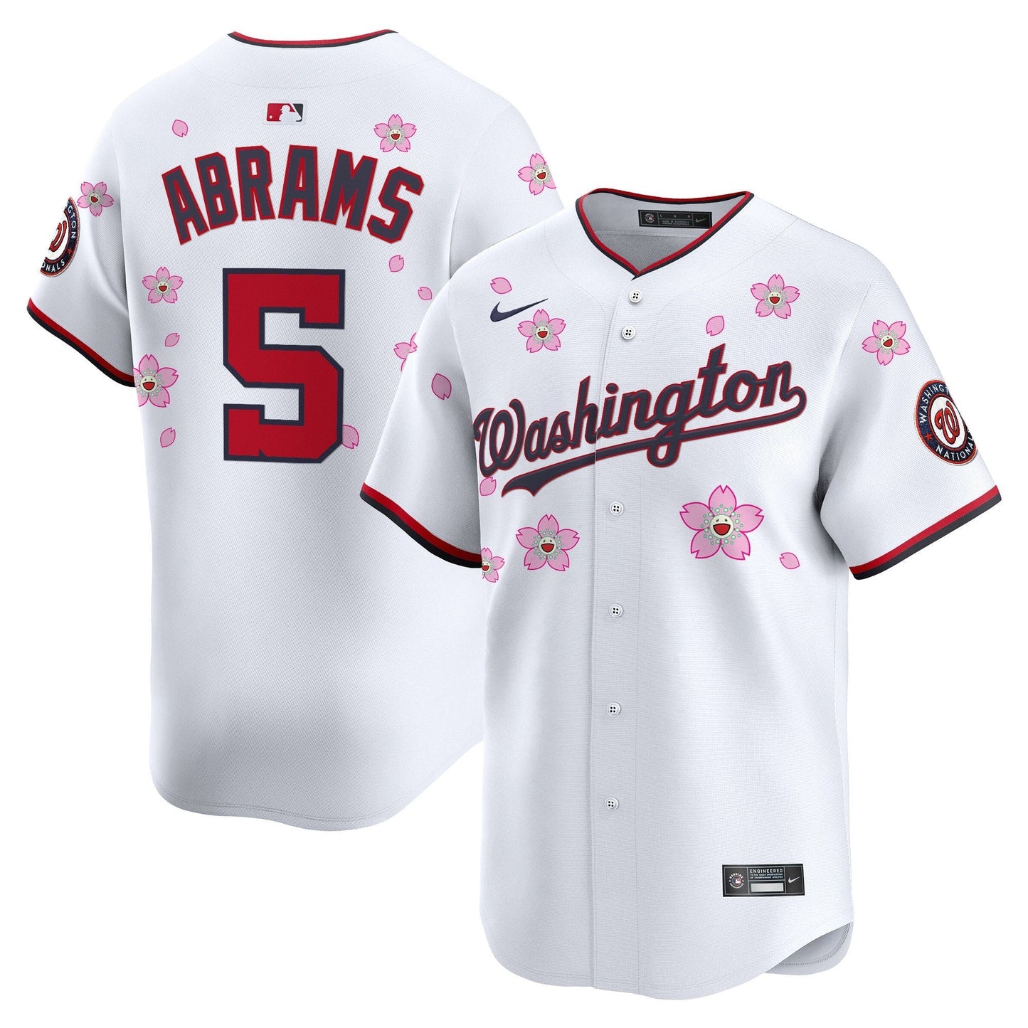 Men's Washington Nationals Cherry Blossom Vapor Premier Limited Jersey - Stitched